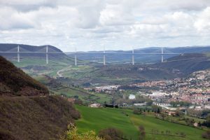 Millau Bridge (France) - 3,2km long, 400m high - one of the most gorgeous bridges in the world.
