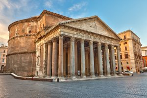 Famous Pantheon in Rome, Italy