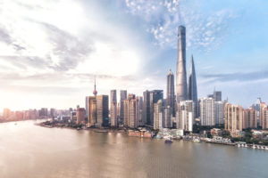 Panoramic view of Shanghai skyline and cityscape